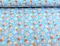 Preview: Baumwolljersey Kleine Kreise Dots Pastell Hellblau